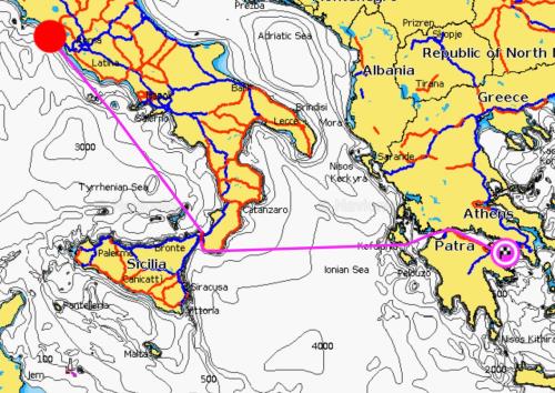 ALLENAMENTO DIDATTICO VELA D'ALTURA RIVA DI TRAIANO-ATENE 11GG